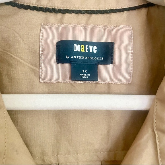 Anthropologie Maeve Bennet Sequin Button-Up Shirt - Picture 10 of 11